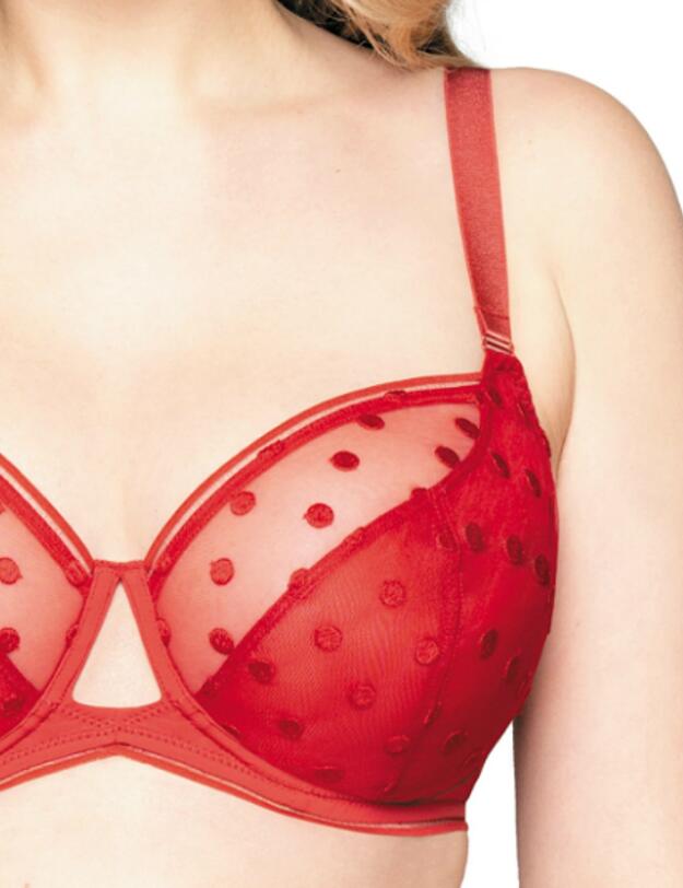 CK015100 Curvy Kate Top Spot Balcony Bra - CK015100 Red