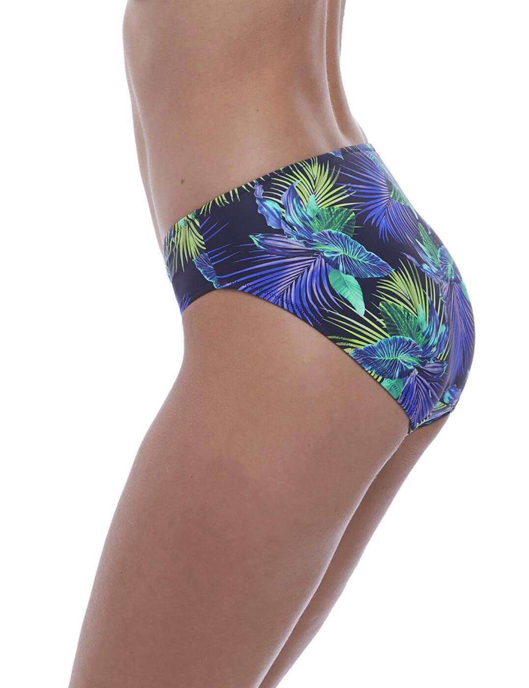 Fantasie Swimwear Coconut Grove Mid Rise Bikini Brief/Bottoms Ink 6736 XL 