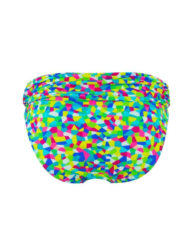 73003 Pour Moi High Dive Fold Over Brief - 73003 Bright/Multi
