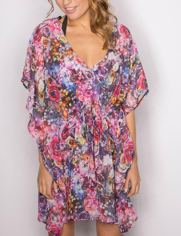 20006 Pour Moi Sicily Kaftan - 20006 Multi