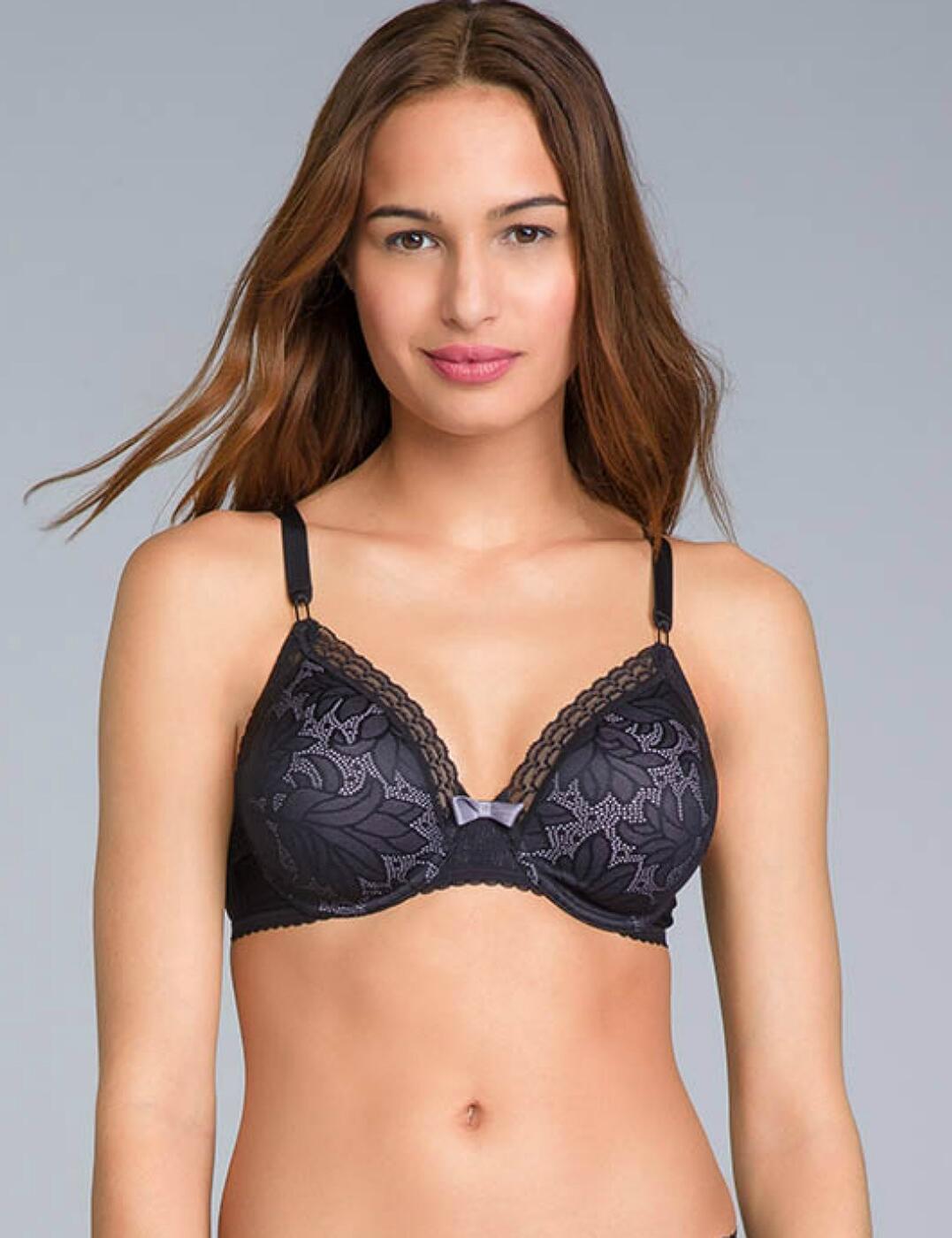 P07I3 Playtex Invisible Elegance Underwired Full Cup Bra - P07I3 Black