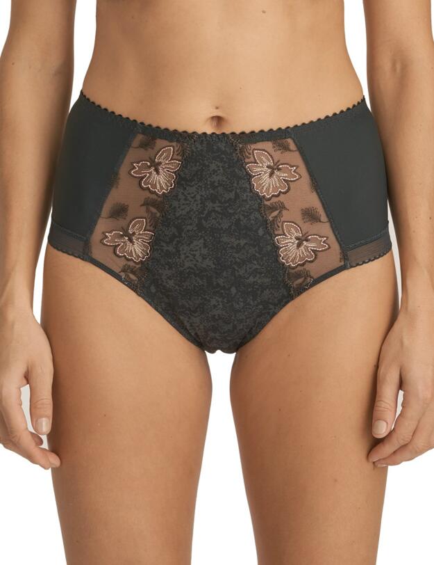 0563131 Prima Donna Wild Flower High Waist Brief - 0563131 Night Grey