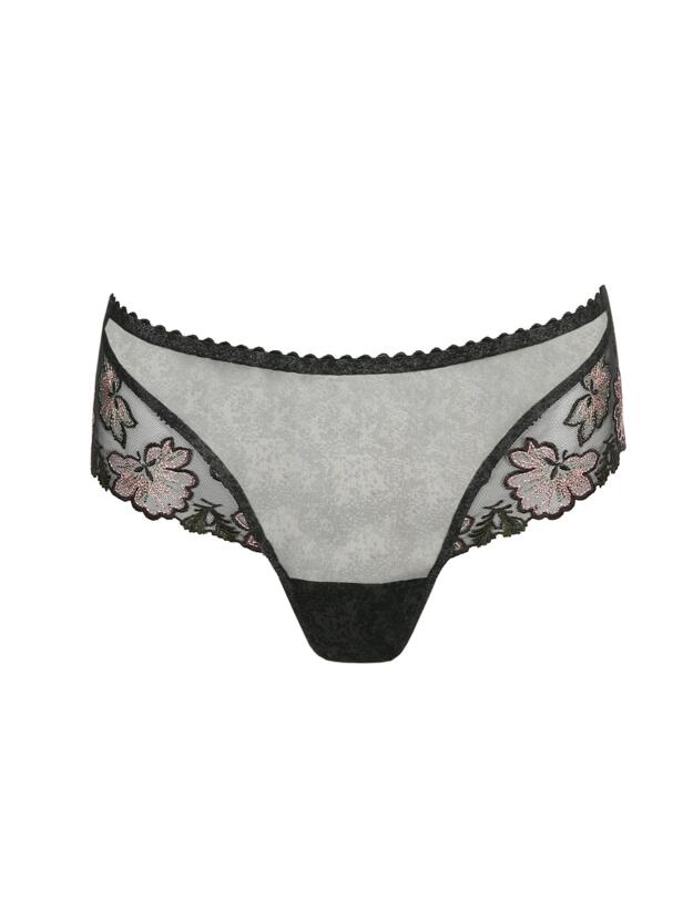 0663131 Prima Donna Wild Flower Thong - 0663131 Night Grey