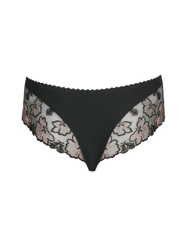 0663131 Prima Donna Wild Flower Thong - 0663131 Night Grey