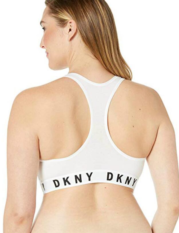 DK4519 DKNY Cozy Boyfriend Energy Bralette - DK4519 White