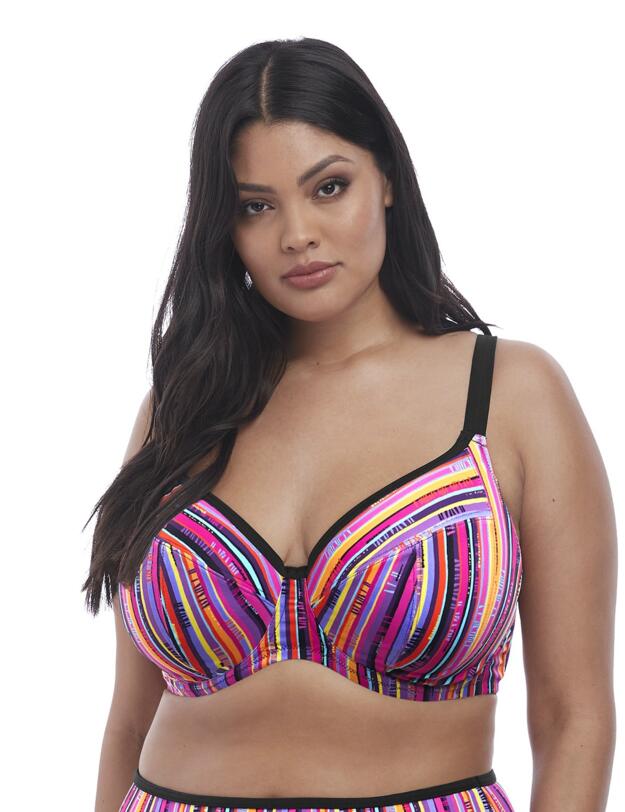 7182 Elomi Nomad Underwired Plunge Bikini Top - 7182 Multi