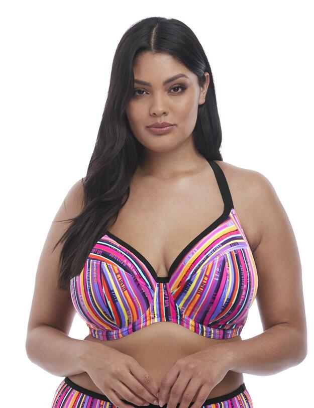 7182 Elomi Nomad Underwired Plunge Bikini Top - 7182 Multi