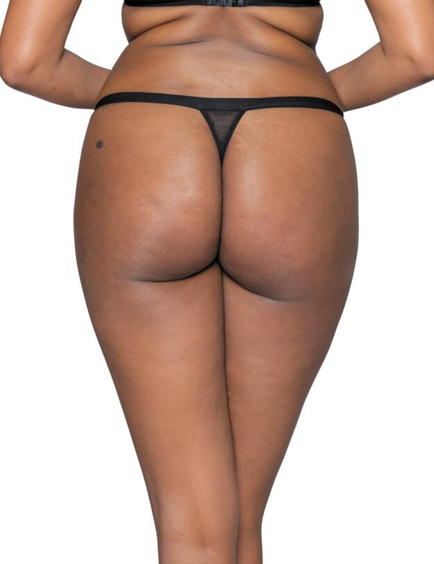 ST005200 Scantilly Unzipped Thong - ST005200 Black