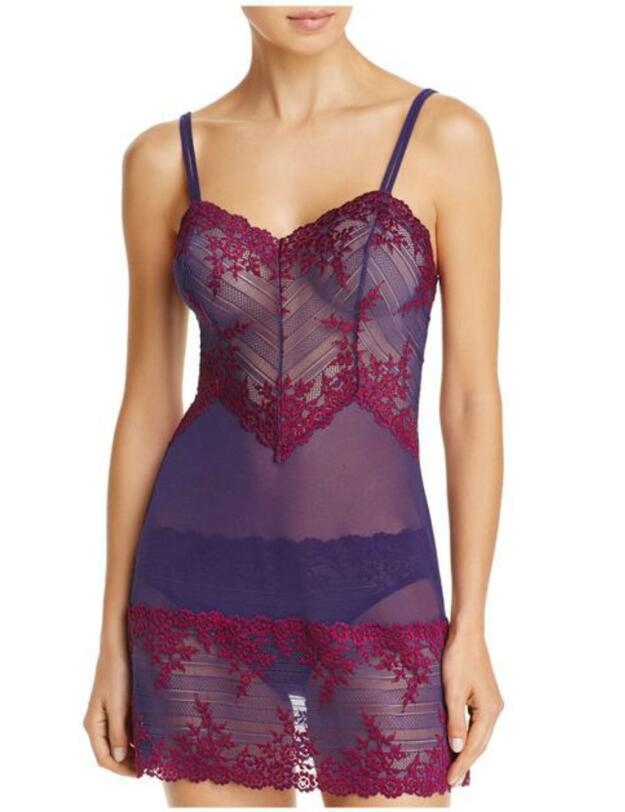 814191 Wacoal Embrace Lace Chemise - 814191 Astral Plum