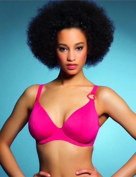 9563 Freya Eclipse Plunge Bikini Top  - 9563 Red