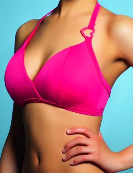 9566 Freya Eclipse Triangle Bikini Top Red Star - 9566 Red