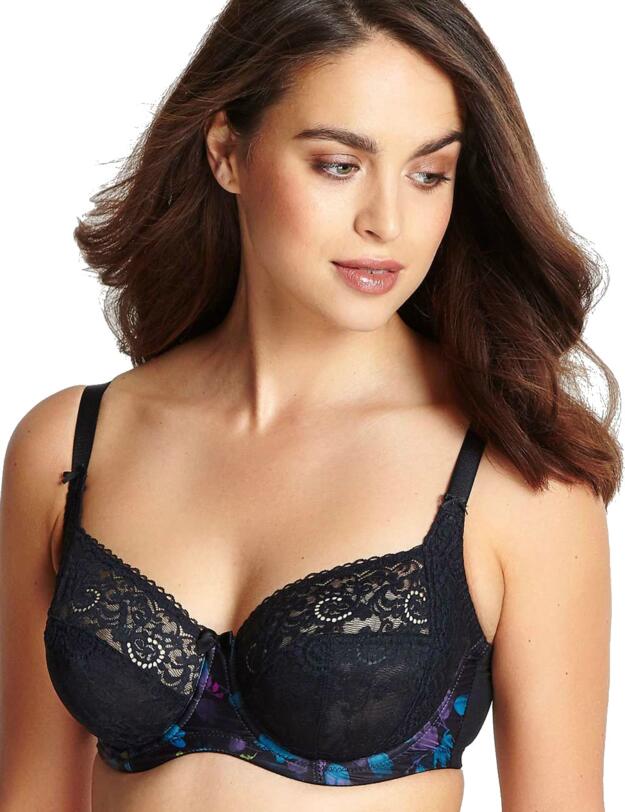 Panache Amelie Full Cup Bra Black/Floral