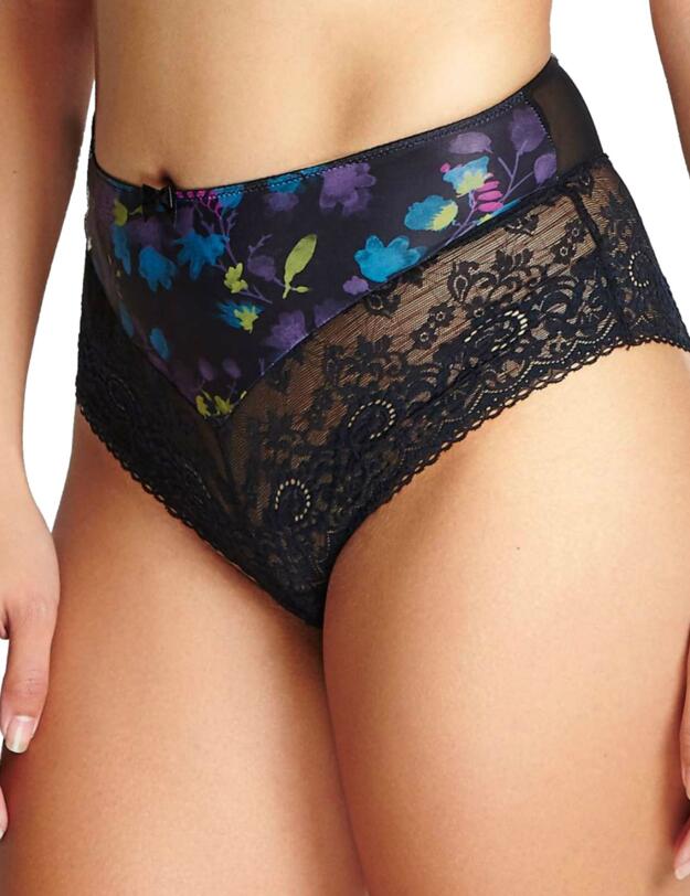 10044 Panache Amelie Full Brief - 10044 Black/Floral