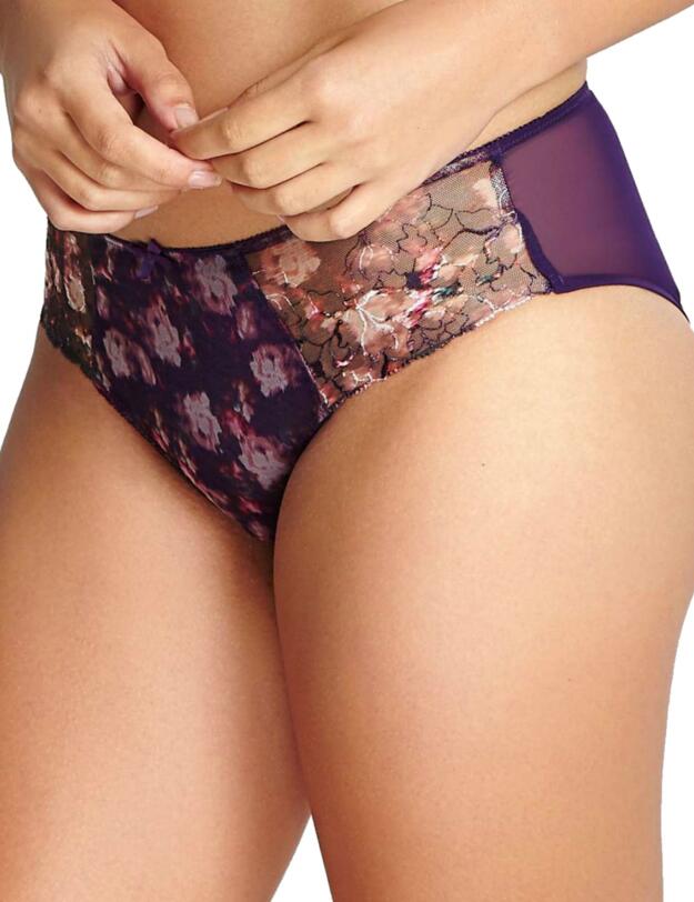 9982 Panache Tiana Brief - 9982 Purple/Floral