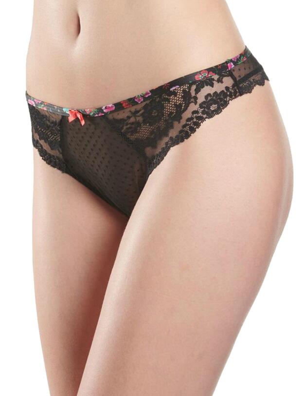 NA26 Aubade Delicate Extase Tanga Brief - NA26 Noir Magie