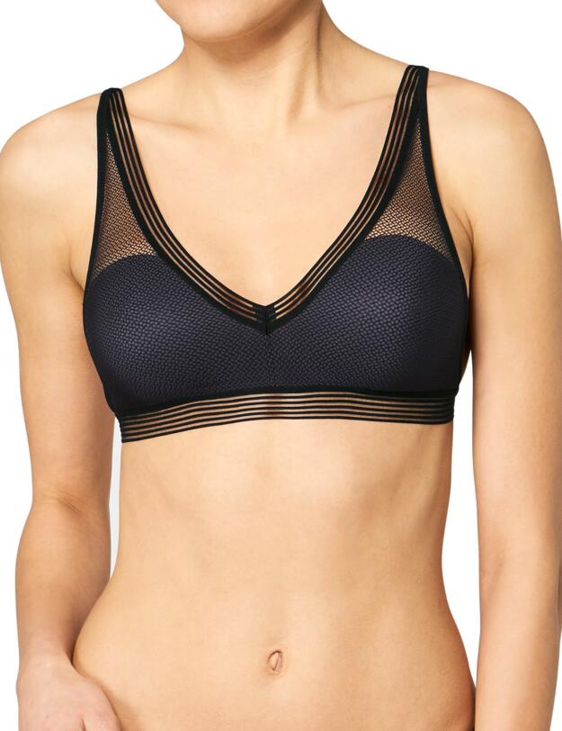 Triumph Infinite Sensation N01 Bralette Bra Black