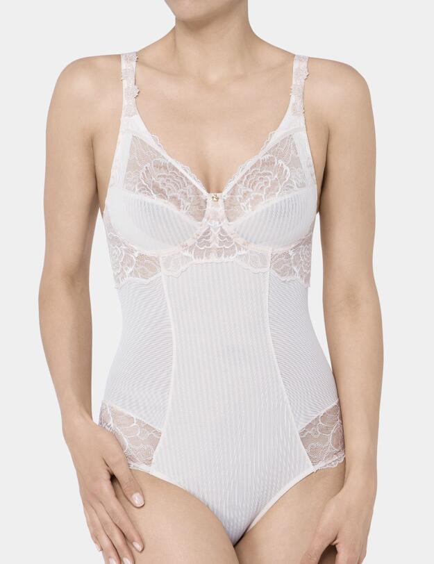 10181787 Triumph Peony Florale Non-Wired Bodysuit - 10181787 Orange Highlight