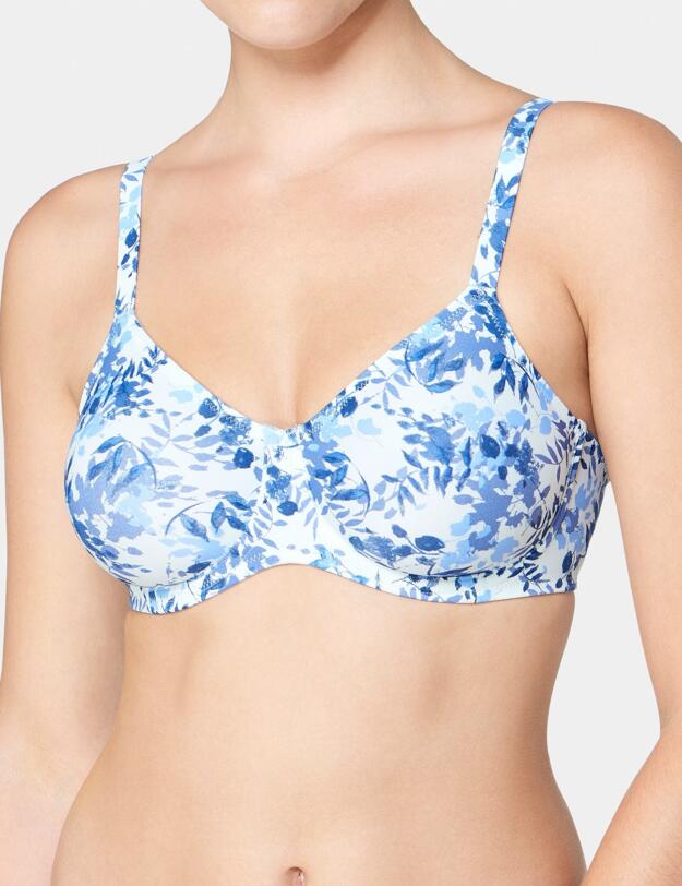 10167673 Triumph My Flower Minimizer Bra  - 10167673 Blue/Light Combination