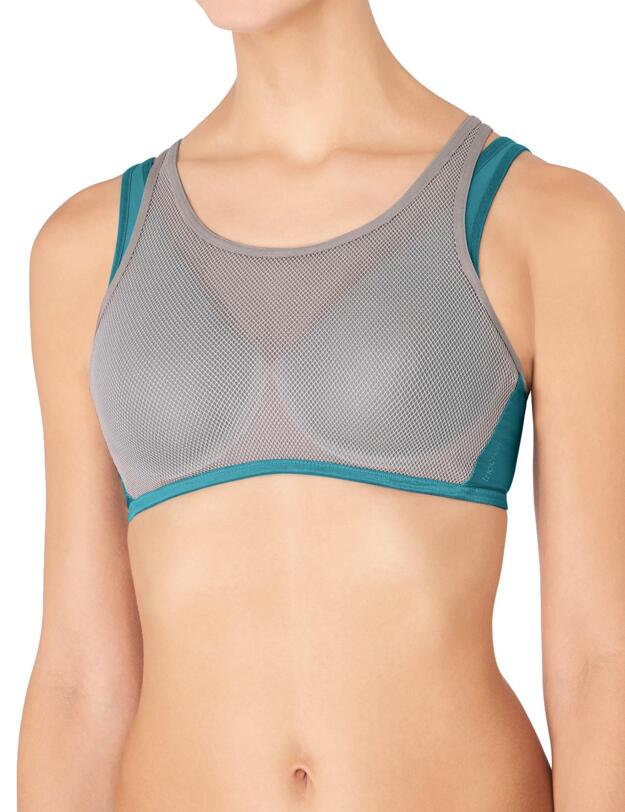 10180780 Triumph Triaction Magic Motion Sports Bra - 10180780 Grey Combination
