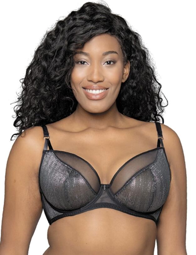 CK013101 Curvy Kate Sparks Fly Plunge Bra - CK013101 Black/Silver