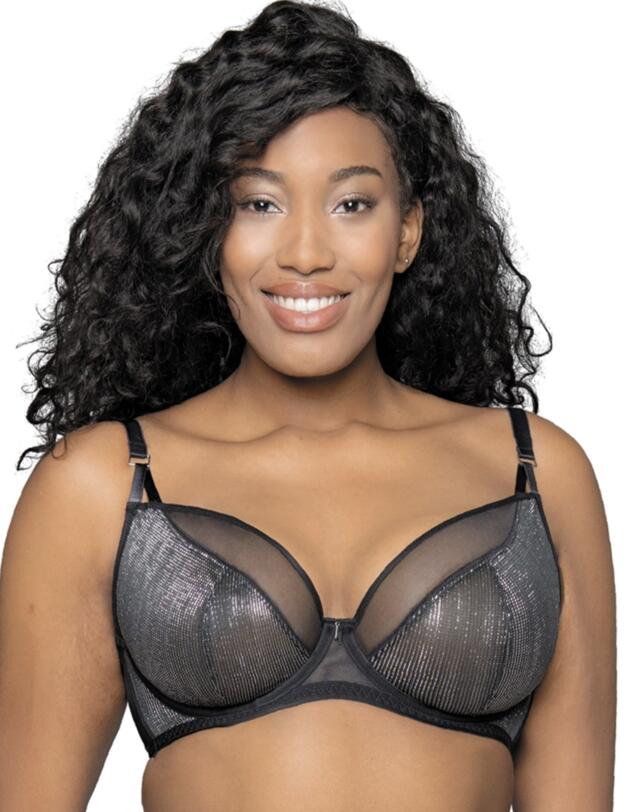 CK013101 Curvy Kate Sparks Fly Plunge Bra - CK013101 Black/Silver