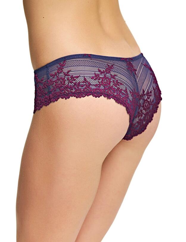 848191 Wacoal Embrace Lace Tanga Brief - 848191 Plum Caspia