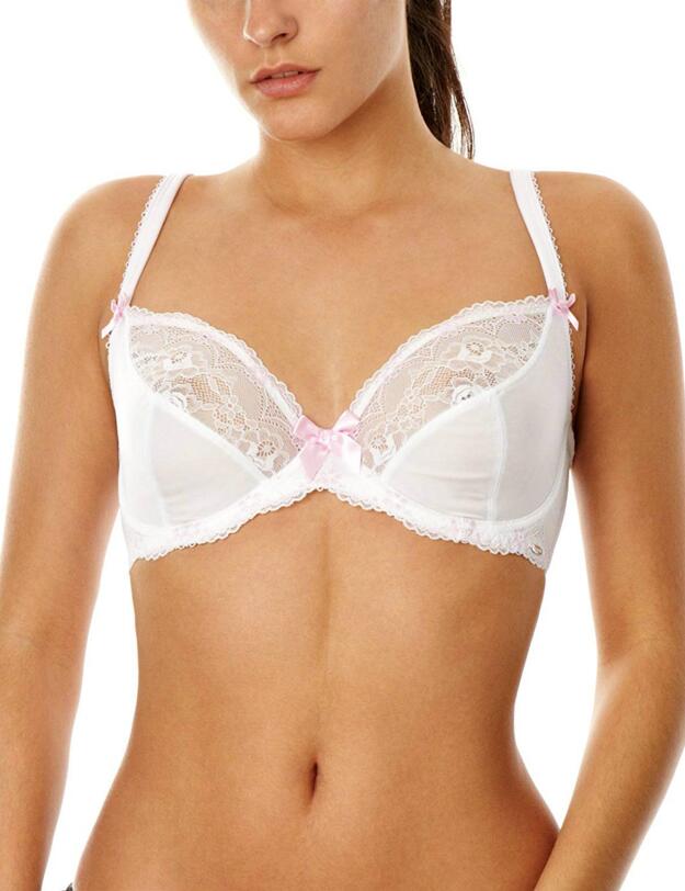 0712010 Lepel Jessica Full Cup Bra  - 0712010 White/Pink