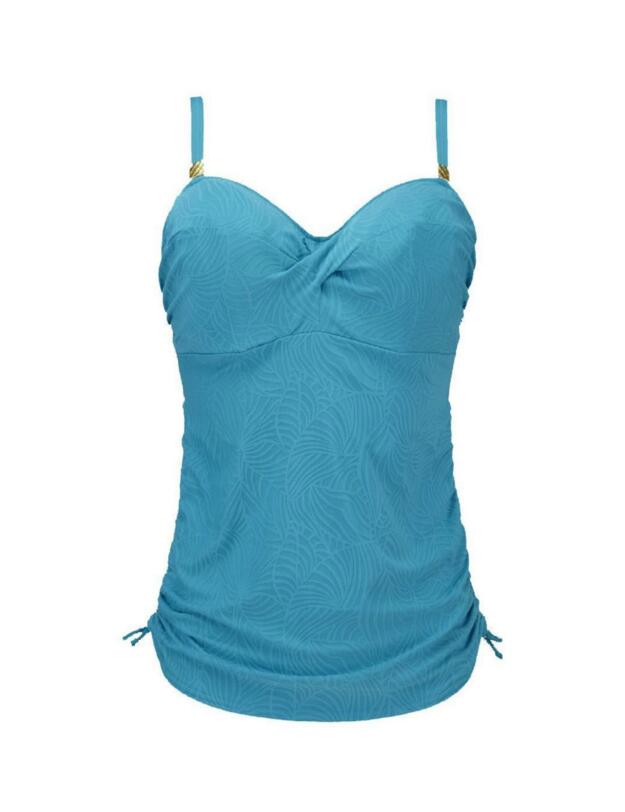 5433 Fantasie Montreal Underwired Twist Front Tankini Top - 5433 Ocean