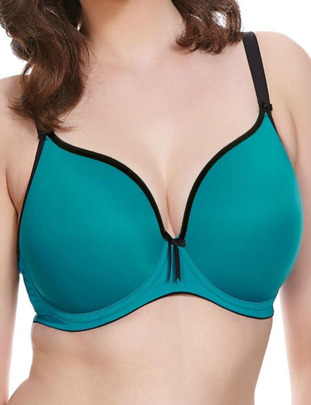 8722 Elomi Bijou Banded Moulded Bra  - 8722 Teal