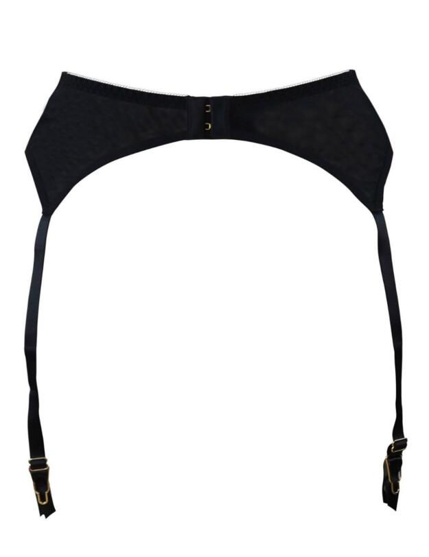 16107 Pour Moi Sensation Suspender - 16107 Black/Fuchsia