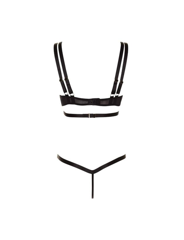 40123 Bluebella Alexa Bra and Thong Set - 40123 Black