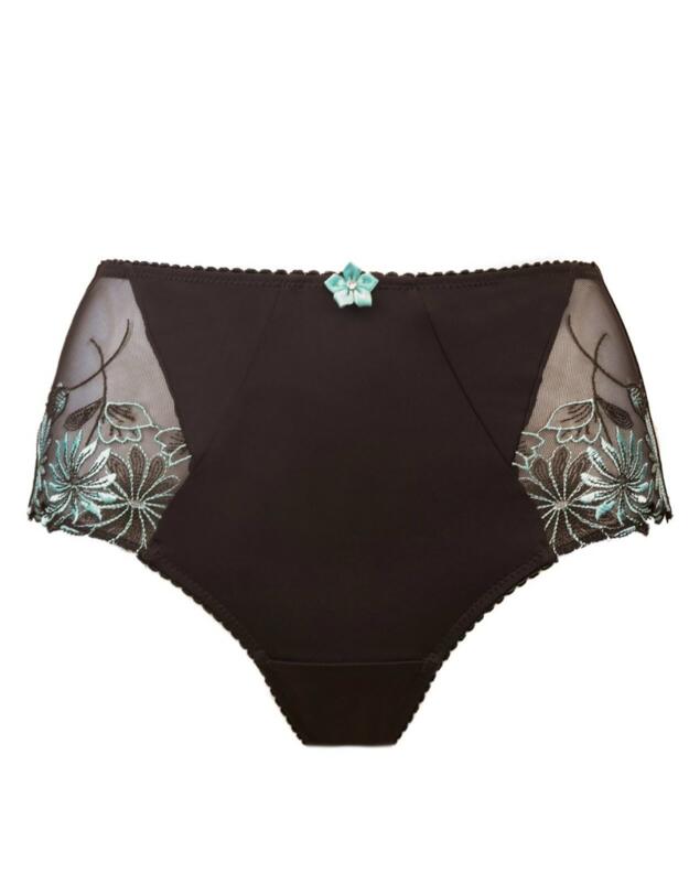 7718 Pour Moi St Tropez High Waist Deep Brief - 7718 Chocolate/Mint