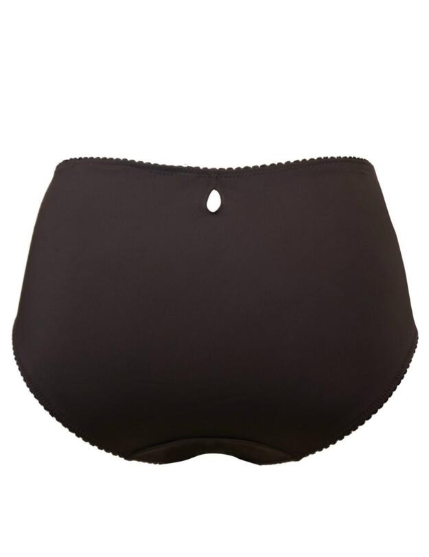 7718 Pour Moi St Tropez High Waist Deep Brief - 7718 Chocolate/Mint