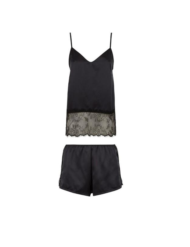 40537 Bluebella Elva Cami And Short Set - 40537 Black