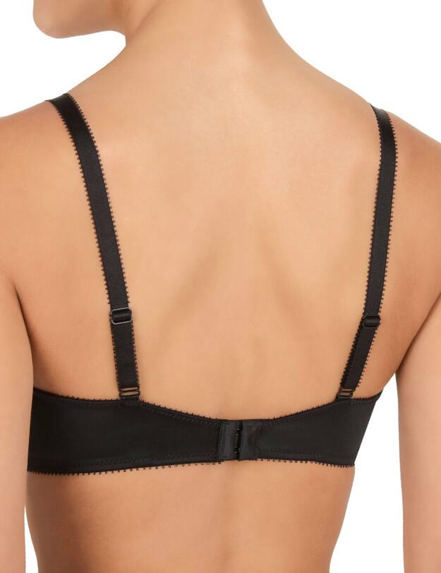 Conturelle By Felina Secret Garden Plunge Bra Black