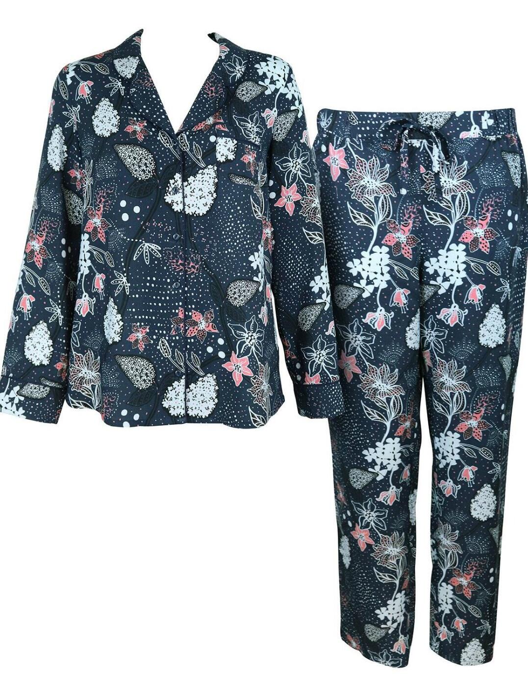 Pour Moi 7576 Twilight Traditional Styled Pyjama Set Navy 8-18