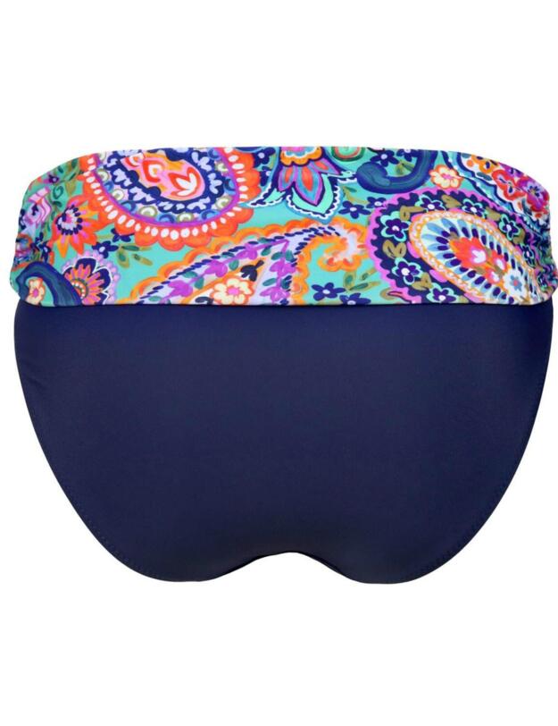 12703 Pour Moi Bohemia Fold Over Bikini Brief - 12703 Multi