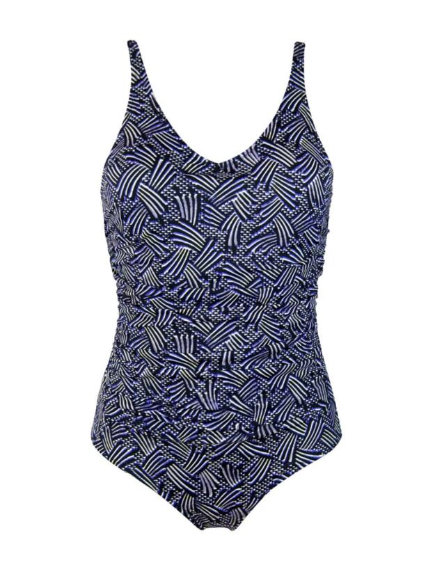 15106 Pour Moi Odyssey Scoop Neck Control Swimsuit - 15106 Thunderstorm