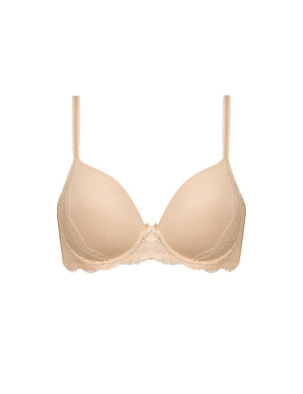 173515 Figleaves Juliette Lace T-Shirt Bra - 173515 Nude