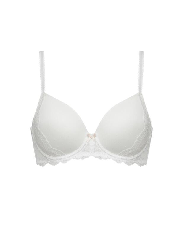 173509 Figleaves Juliette Lace T-Shirt Bra - 173509 White