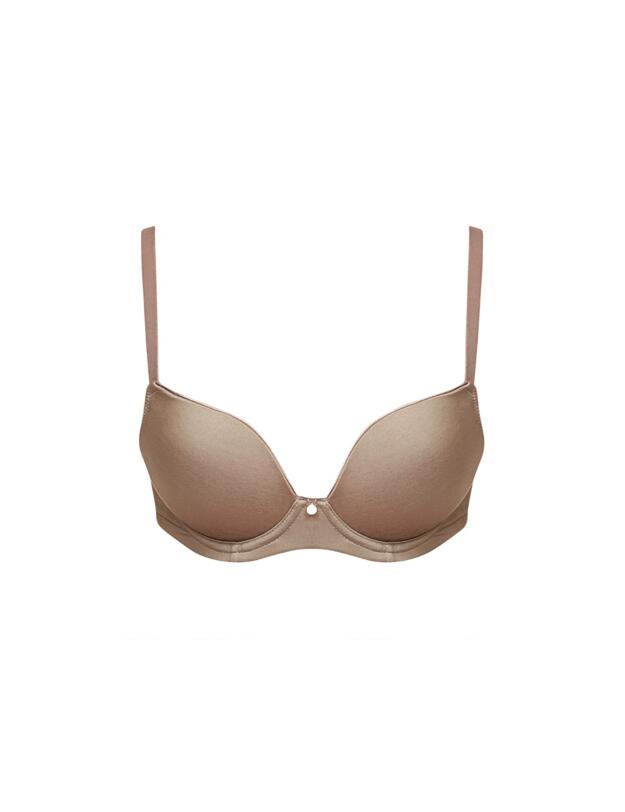 183155 Figleaves Smoothing Plunge Bra - 183155 Mocha