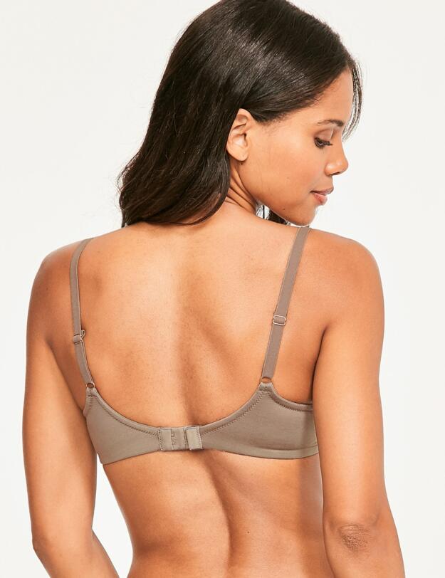 183155 Figleaves Smoothing Plunge Bra - 183155 Mocha