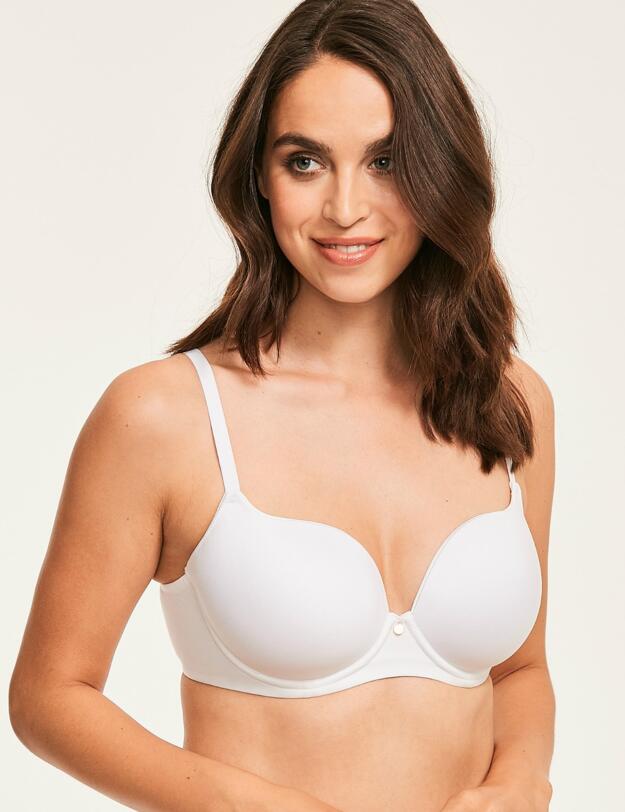 1831021 Figleaves Smoothing Sweetheart Full Cup T-Shirt Bra - 1831021 White