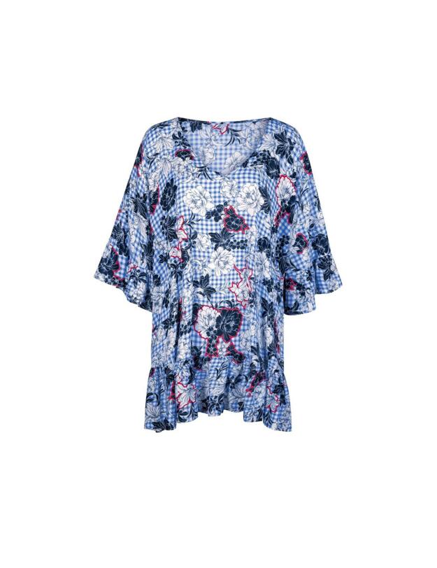 8149 Rosa Faia By Anita Akalani Beach Dress Kaftan - 8149 Blue