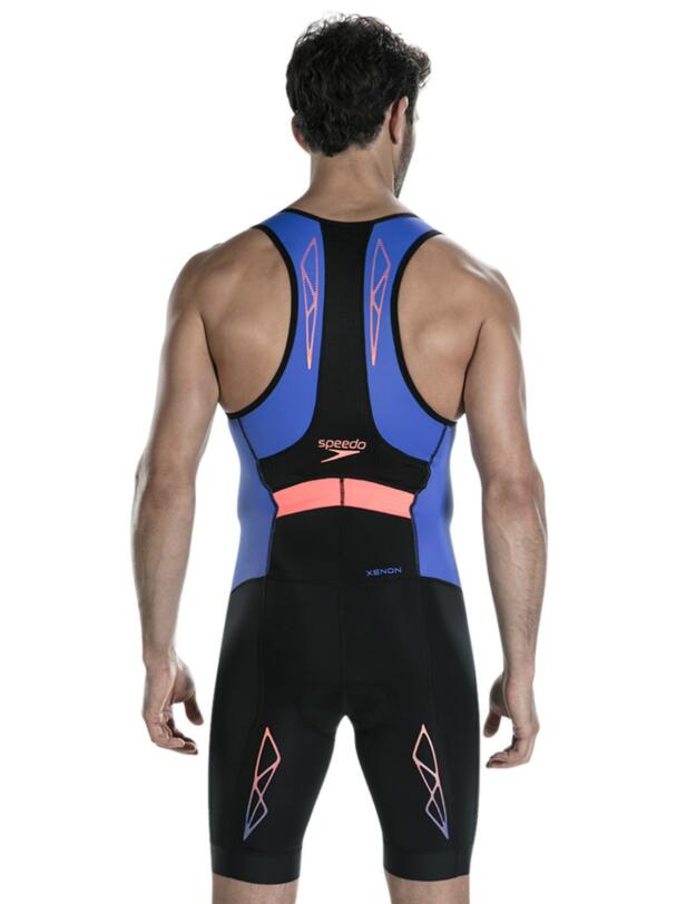 8114238279 Speedo Fastskin Xenon Male Tri Suit - 8114238279 Black/Ultramarine