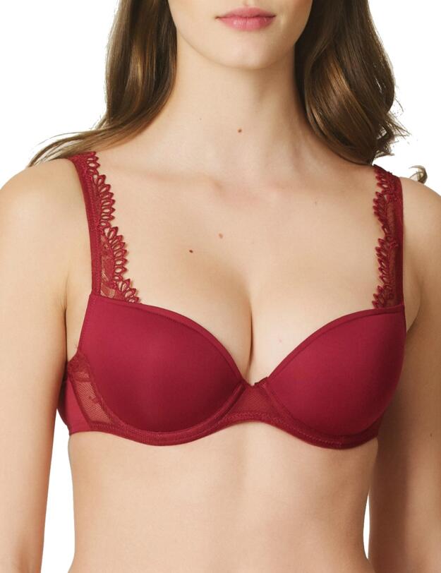 Marie Jo Agatha Padded Deep Plunge Bra Rumba Red