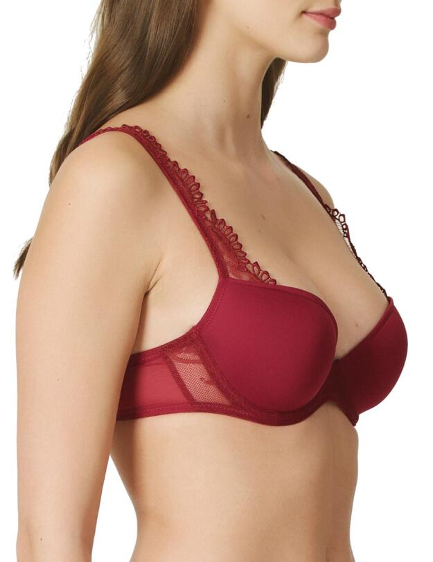 Marie Jo Agatha Padded Deep Plunge Bra Rumba Red