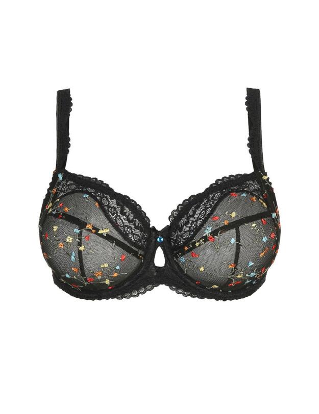 0163140/0163141 Prima Donna Midnight Garden Full Cup Bra - 0163140/0163141 Black