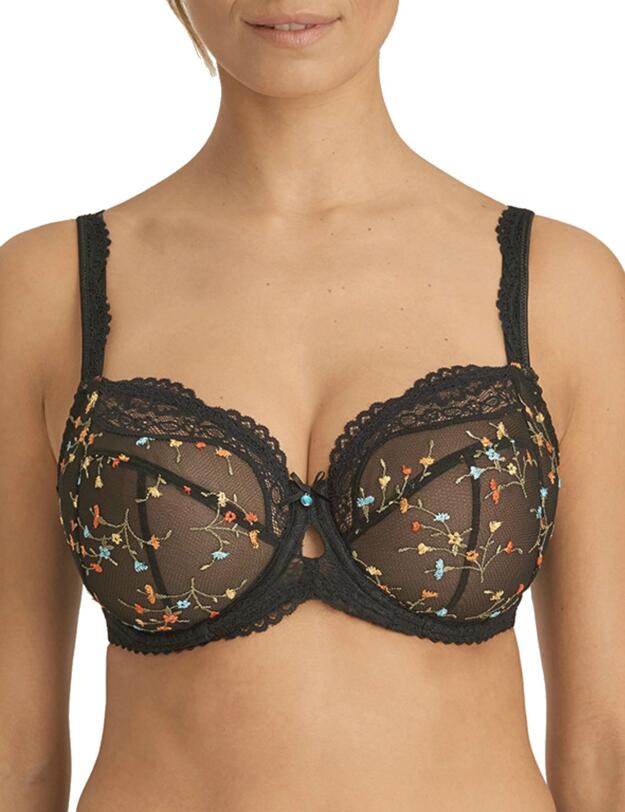 0163140/0163141 Prima Donna Midnight Garden Full Cup Bra - 0163140/0163141 Black
