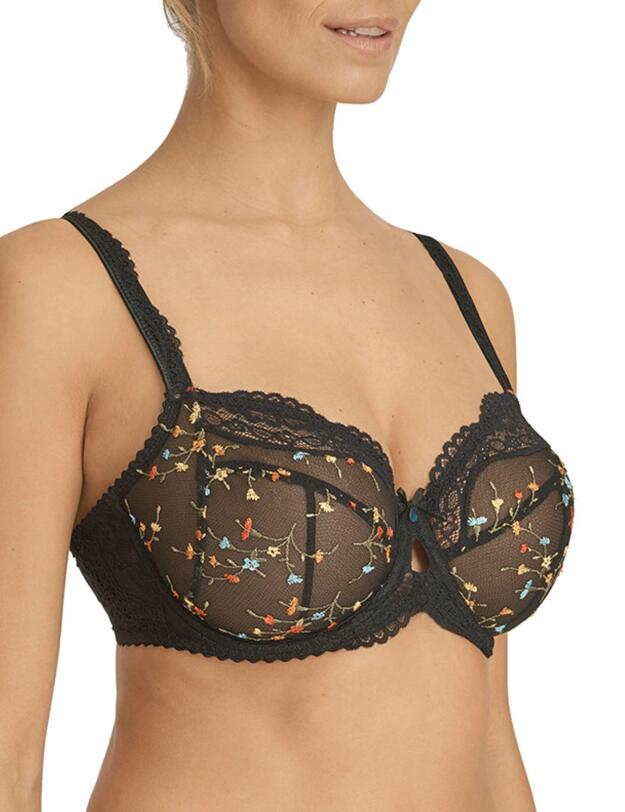 0163140/0163141 Prima Donna Midnight Garden Full Cup Bra - 0163140/0163141 Black